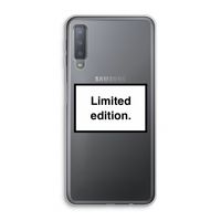 Limited edition: Samsung Galaxy A7 (2018) Transparant Hoesje