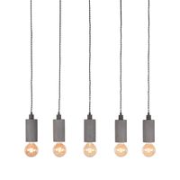 LABEL51 Hanglamp Fresco - Concrete - Beton - 5-Lichts - thumbnail