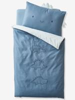 Omkeerbaar baby-dekbedovertrek KLEINE DINO Oeko-Tex¨ blauw