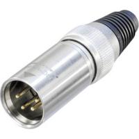 Neutrik NC4MXHD XLR-connector Stekker, recht Aantal polen: 4 Zilver 1 stuk(s)