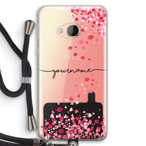 Hartjes en kusjes: HTC U Play Transparant Hoesje met koord