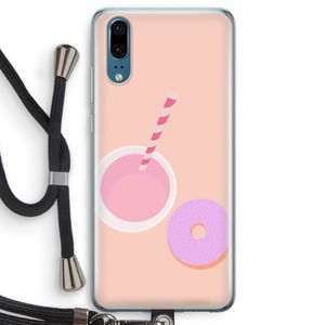 Donut: Huawei P20 Transparant Hoesje met koord