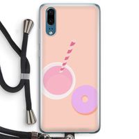 Donut: Huawei P20 Transparant Hoesje met koord