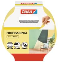 Afplaktape tesa prof 25mx38mm geel | 8 stuks