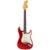 Fender Custom Shop Time Machine &apos;66 Strat Deluxe Closet Classic RW Faded Aged Candy Apple Red met deluxe koffer en CoA