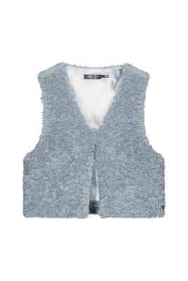 Like Flo winter gilet meisjes - blauw - Diam - fur