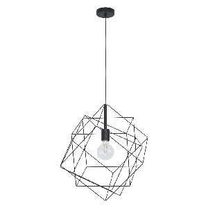 Eglo Zwarte hanglamp Straiton 43359