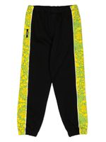 Versace Kids pantalon de jogging à détails rayés - Noir - thumbnail