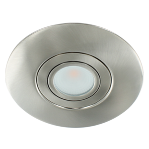 LED spot XXL kantelbaar 5Watt rond NIKKEL IP65 dimbaar