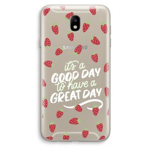 Don't forget to have a great day: Samsung Galaxy J7 (2017) Transparant Hoesje