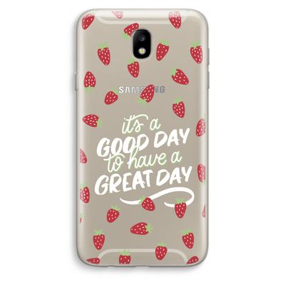 Don't forget to have a great day: Samsung Galaxy J7 (2017) Transparant Hoesje