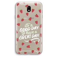 Don't forget to have a great day: Samsung Galaxy J7 (2017) Transparant Hoesje
