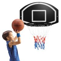 43 cm Basketbalring voor Wandmontage met Onbreekbaar Achterbord Basketbalring met Weerbestendig Net Complete Accessoires