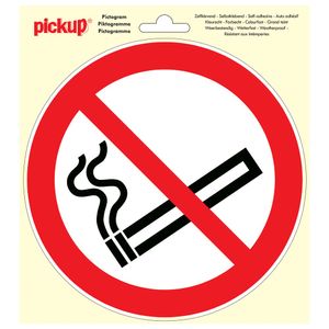 Sticker Verboden te Roken rond 200mm