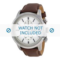Horlogeband Fossil FS4865 Leder Bruin 24mm
