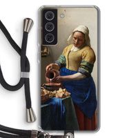 The Milkmaid: Samsung Galaxy S21 FE Transparant Hoesje met koord