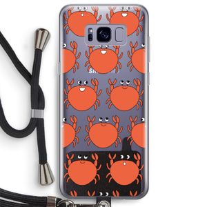 Krab: Samsung Galaxy S8 Plus Transparant Hoesje met koord