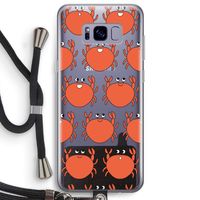 Krab: Samsung Galaxy S8 Plus Transparant Hoesje met koord