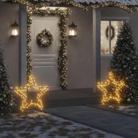VidaXL Kerstverlichting met ster 115 led's 85 cm