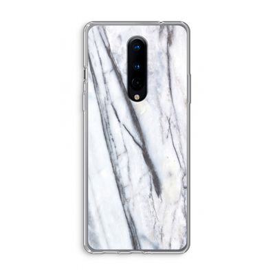 Gestreepte marmer: OnePlus 8 Transparant Hoesje