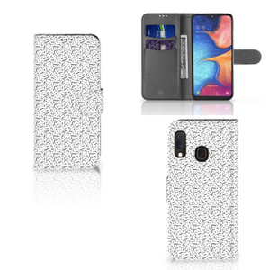 Samsung Galaxy A20e Telefoon Hoesje Stripes Dots