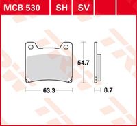 TRW Remblokken, en remschoenen voor de moto, MCB530SH Sinter street - thumbnail