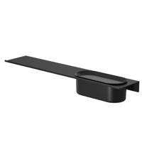 Planchet Geesa Leev | 60 cm | Met douchemand 23 cm | Zwart Planchet Geesa Leev | 60 cm | Met douchemand 23 cm | Zwart