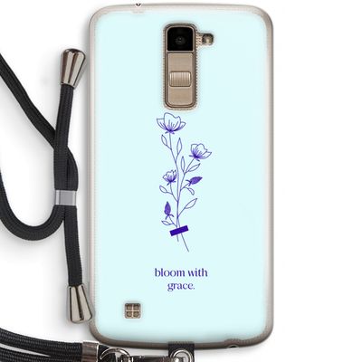 Bloom with grace: LG K10 (2016) Transparant Hoesje met koord