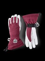 Hestra Heli Ski Female Handschoen Bordeaux/Offwhite 8