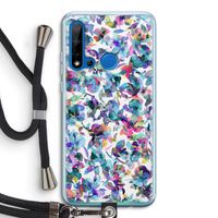 Hibiscus Flowers: Huawei P20 Lite (2019) Transparant Hoesje met koord