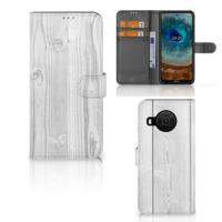 Nokia X10 | Nokia X20 | Book Style Case | White Wood