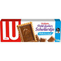 LU Scholiertje Chocolade Koekjes Melk (2x75g) 150g bij Jumbo