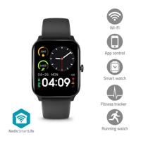 Nedis SmartLife-horloge | LCD | IP68 | Maximale gebruiksduur: 14400 min | Android™ / IOS | Zwart - BTSW30BK