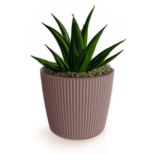 Prosperplast Plantenpot/bloempot Buckingham - kunststof - terra bruin - 34 x 30 cm - Plantenpotten