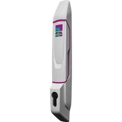 Rittal VX 8618.250 Comfortabele handgreep Voor profielcilinder Grijs-wit (RAL 7035) 1 stuk(s)