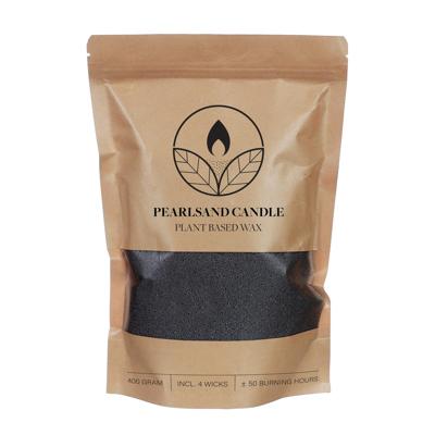 Kaarsenzand Pearlsand candle 400gr zwart