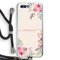 Rozen: Honor 10 Transparant Hoesje met koord
