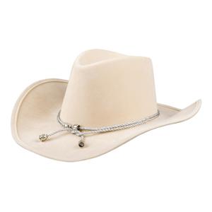 Cowboyhoed Django - creme wit - voor volwassenen - Western/explorer thema - Carnaval