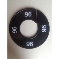 Maatring 9cm zwart/wit 96