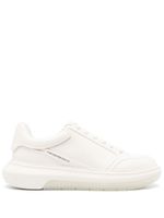 Emporio Armani low-top leather sneakers - Tons neutres - thumbnail