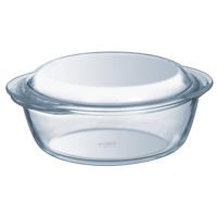 Pyrex Essentials glazen ronde ovenschaal met deksel 2,3 L + 0,7 L - thumbnail