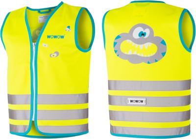 WOWOW Refl.child.vest crazy monster xs yel.