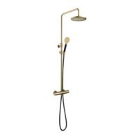 Hotbath Cobber thermostatische regendoucheset met 20cm ronde hoofddouche ronde handdouche messing SDS9BB1 Hotbath Cobber thermostatische regendoucheset met 20cm ronde hoofddouche ronde handdouche messing SDS9BB1