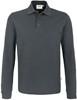 Hakro 815 Long-sleeved polo shirt MIKRALINAR® - Anthracite - 5XL