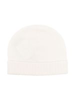 Malo fine-knit cashmere beanie - Blanc