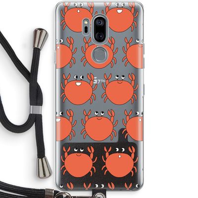 Krab: LG G7 Thinq Transparant Hoesje met koord