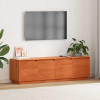 TV-kast met opslag met de deur Bruin 156 x 37 x 45 cm Massief grenenhout