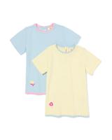HEMA Baby T-shirt rib - 2 stuks blauw (blauw)