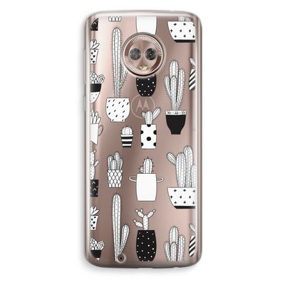 Cactusmotief: Motorola Moto G6 Transparant Hoesje