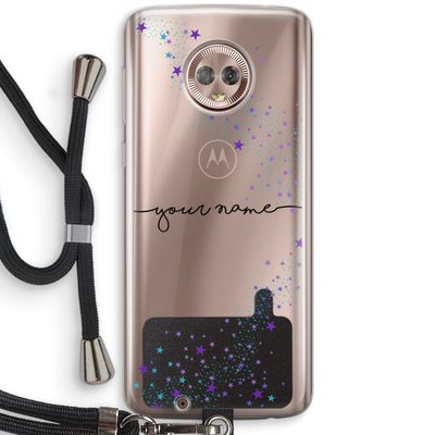 Sterren: Motorola Moto G6 Transparant Hoesje met koord